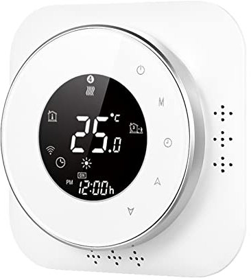 Juroupi Juroupi 95-240V Wi-Fi Smart Thermostat 5+1+1 Six Periods Programmable Thermostat Voice APP Control Backlight LCD Boiler Heating Thermoregulator Compatible with Echo Home