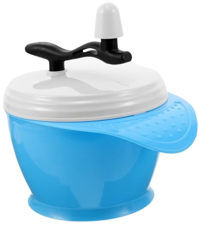 Veemoon Bol de Mezcla para Tinte de Cabello Azul Plástico Resistente con Diseño Antiderrames Herramienta Profesional para Salones y Doméstico Facilita Aplicación Precisa y Mechas