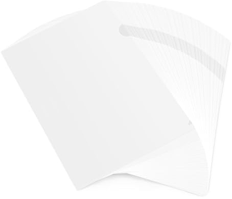 Amazon Basics Pochette Transparente pour Documents A4, Épaisseur de 0.2mm, Transparente, 100 Feuilles