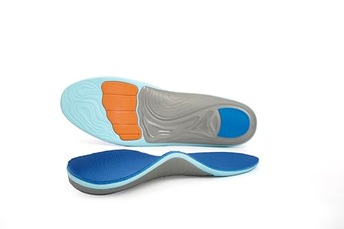ABUBU Plantillas para Fascitis Plantar, Soporte de Arco TPU y Gel PU, para Dolor de Pies, Espolón Calcáneo y Pie Plano, Amortiguación Alta Resistencia, Uso Diario, PF193 (35-37 EU 23.5 cm)