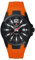 swiss alpine military by Grovana Herren-Armbanduhr Orange 10ATM 7058.1879, Sportlich