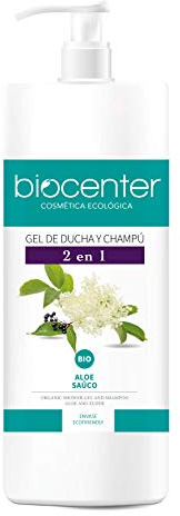 Biocenter Botanical Gel De Ducha Y Champú Bio Aloe Sauco - Envase Ecofriendly 1000 ml