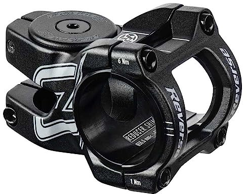 Reverse E-Black-One D-2 MTB Fahrrad Vorbau 31.8mm / 35mm inkl. Top Cap, Schraube, Kralle schwarz/grau