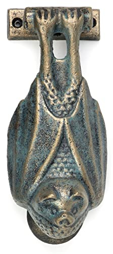 Moritz Heurtoir de porte vampire chauve-souris en fonte style ancien rustique sonnette de porte porte Knocker baroque décoration porte maison