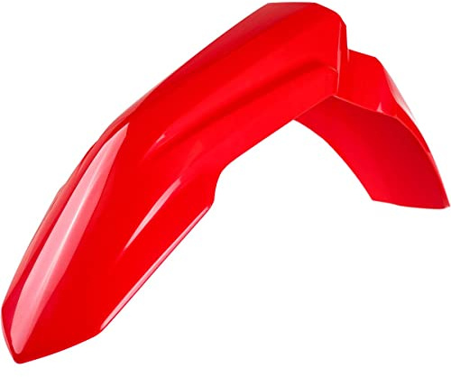 POLISPORT 8686100001 - Guardabarros delantero réplica OEM fabricado en plástico brillante duradero y resistente compatible con motocicletas Honda en color rojo