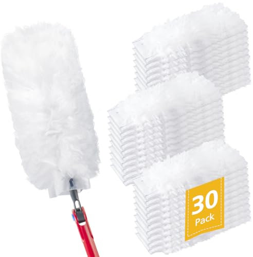 30 Pack Duster Refills Compatible with O-Cedar Flex & Catch Duster