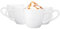 Glasmark KROSNO 1992 Bruno Tassen-Set 4-teilig Kaffeetassen Teetasse aus Keramik 4-er Set Weiß 230 ml