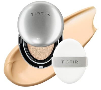 TIRTIR Aura Glow Korean Cushion Foundation Mit Silberfarbenem Kissen In Minigröße (23N Sand 0,15 Fl Oz) 23N Sand_New