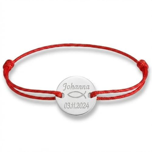 Kamiko Kinderarmband – personalisierbares Armband aus 925er Silber mit Gravur. Dieses Namensarmband, verziert mit einem Symbol, ist das perfekte Geschenk für Babys und Kinder (925 silber)