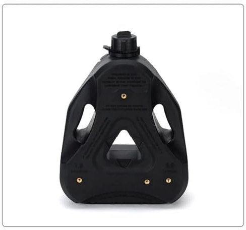 SLAHAJ Bidon de Carburant Jerrican Essence Bidon de Carburant en Plastique PE de 1,6 gallons, réservoir d'essence et d'huile, Jerry pour Accessoires de remorques(Black)