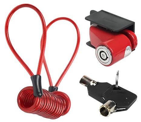Blocco freno a disco scooter elettrico, blocco del disco ruota | Blocco freno a disco di sicurezza con cavo di promemoria per la protezione antifurto scooter elettrica