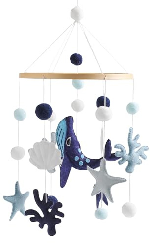 Mobile Musical pour Bébé Lit Bébé | Mobile Neutre Thème - Jouet Éveil Pour Enfant Berceau Chambre Garderie Maternelle Parc Maison