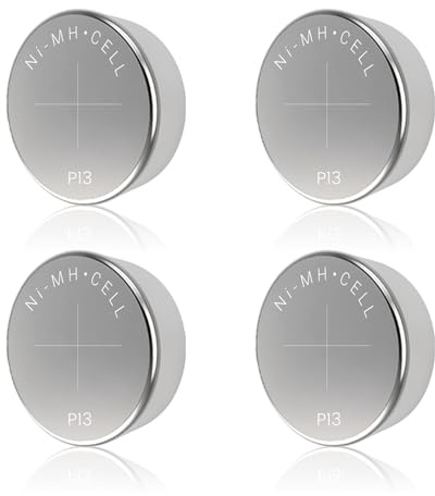 4 Pcs Rechargeable Batteries for Hearing Aids, P13 Hearing Aid Rechargeable Battery 28maH NiMH 13 Batteries with 16-20H Lasting for Non-Bluetooth, The Same Brand Charger Only (Only 4 Batteries)