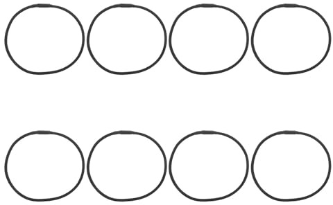 GLEAVI Supporto Antiurto per Microfono Elastici Ammortizzanti in Gomma, Set da 8 Pezzi, Anelli Elasticizzati per Assorbimento Urti, Accessori per Microfono da Studio e Performance