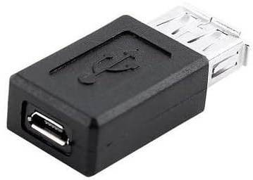 CABLEPELADO Adattatore Micro USB tipo B femmina a USB tipo A femmina, USB 2.0 (480 Mbps), plastica, nero