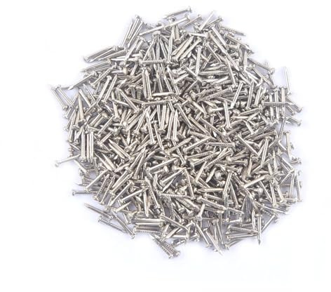 huruirui 1,5 x 25 mm 500 st små nageljärn fotonaglar hängande foto naglar träbearbetning möbler gör-det-själv dekorativa naglar liten silver
