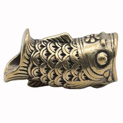 Lipfer Messer-Lanyard-perlen, Paracord-perlen, Fischperlen, Paracord-perlen, Handgegossener Kupfer-anhänger, Für DIY Paracord-zubehör, Paracord, Charms, Bartperlen Für Männer