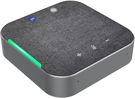 eppfun Konferenzlautsprecher mit Mikrofon, Bluetooth Lautsprecher mit Geräuschreduzierung 4 mikrofon, Kompatibel with Anrufe/Konferenzen/OnlineMeeting/Teams/Zoom