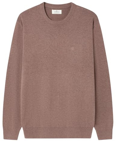 SPRINGFIELD Jersey Básico Gg12 Cuello Redondo con Bordado De Árbol, Fucsia, M