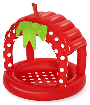 Bestway Baby-Planschbecken, Erdbeere, 91 x 91 x 91 cm