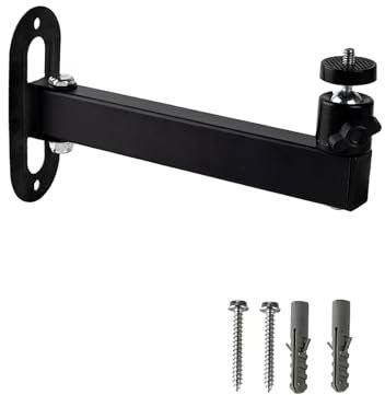 NVRTTRR Foldable Projector Wall Mount Universal Ceiling Wall Projector Mount Stand Projectors Bracket,1/4 Screw Size (Wall Mount) (8.46in)