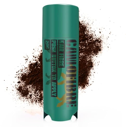 Camofibre Hair Building Fibers, Premium Quality Fibre Hair Powder Spray Hair Fibres - Hair Loss Concealer for Men and Women - Bald Spots & Thinning Hair (Dark Brown)