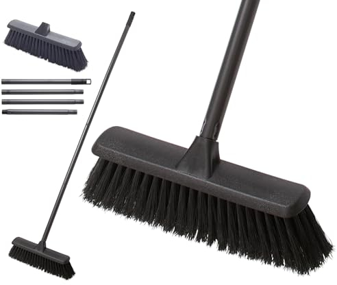 Escoba Suave Interior, Ideal Laminados/Vinil/Madera/Baldosas, con Mango