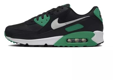 NIKE Air Max 90 Mens Trainers DM0029 Sneakers Shoes (UK 7.5 US 8.5 EU 42, Black White Stadium Green 006)