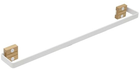 Portasciugamani 40 cm bianco portasciugamani barra portasciugamani da parete per bagno