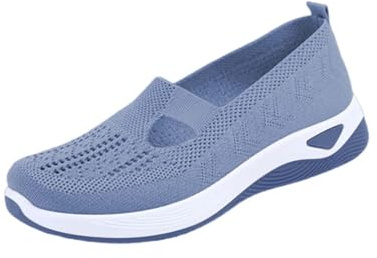 Zapatos Mujer Ancho Especial,Zapatos Mujer Verano,Zapatillas Casual,Zapatillas Blancas De,Malla Sandalias Sin Cordones Manos Antideslizantes para Caminar