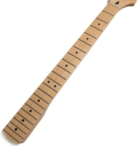 22 frets premium kanadensisk lönn gitarrhals, greppbräda i rosenträ, benmutter, för Fender Strat-stil gitarrdelar (stil A)
