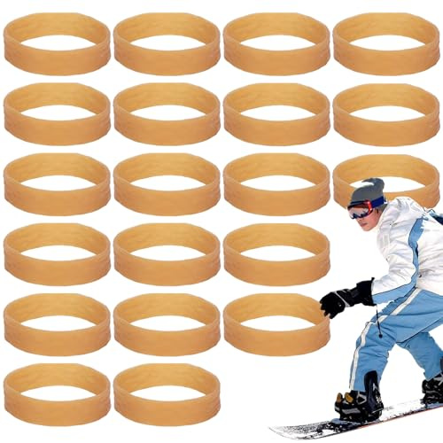 Gummiband för skidbindningar - 1,1 x 4,5 cm elastiska remmar för skidbindningar, snowboardbindningar | Hållbara tillbehör för vinterutomhussporter,
