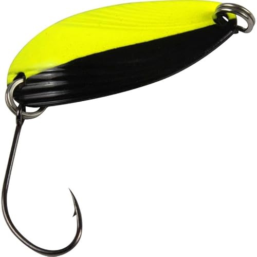 FTM Spoon Break 2.2 g - Blinker for spin fishing for trout, trout blinker for trout fishing at trout lake, spoon blinker, colour: yellow/black/black