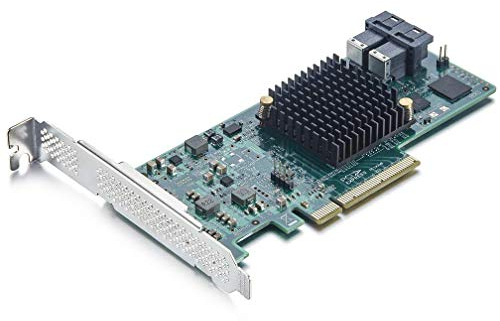 Broadcom 12G Internal PCI-E SAS/SATA HBA Controller Card, Kompatibel für SAS 9300-8I