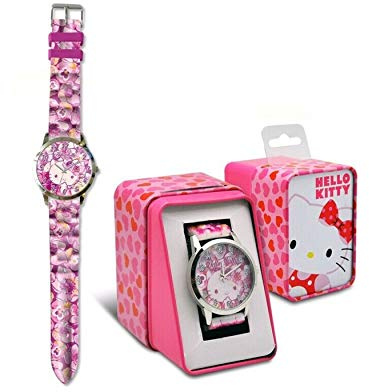 Kid Licensing- Reloj Cambio DIAL Hello Kitty Aprendizaje, Color (Multicolor) (HK50027)