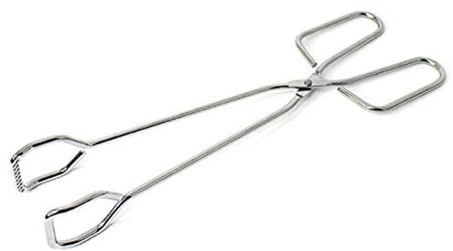 KICHOUSE Set Di 2 Pinze Per Barbecue in Acciaio Inossidabile Utensili Da Cucina Pinze Per Pane Alla Moda Pinze Per Carbone Pinze Per Grigliate Per Cucina Campeggio Allaperto