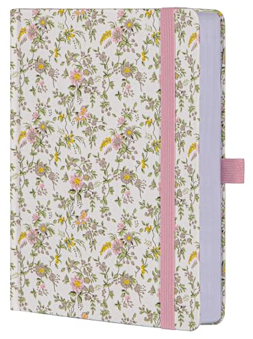 TIEFOSSI Carnet à points pour femmes, carnet A5 à pointillée pour l'écriture, 190 pages numérotées, papier épais 160 g/m², journal de voyage, pour le travail, la maison, l'école, la prise de notes