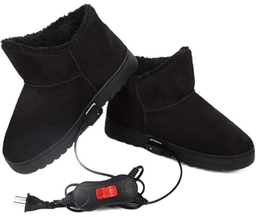 XZLZMYP B,40/42, Zapatos Calefactores Electricos Hombres Y Mujeres Suave Cómodo Zapatillas Calefactables Calentador De Pies Zapatos Calientes Eléctricos para Mantener El Calor En Invierno