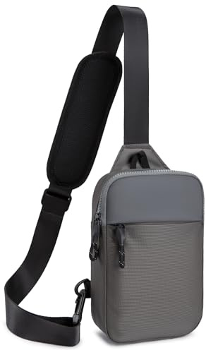 higouta Mini Sling Bag for Men Women, RFID Blocking Crossbody Backpack Casual Utility Chest Phone Bag for Travel Workout