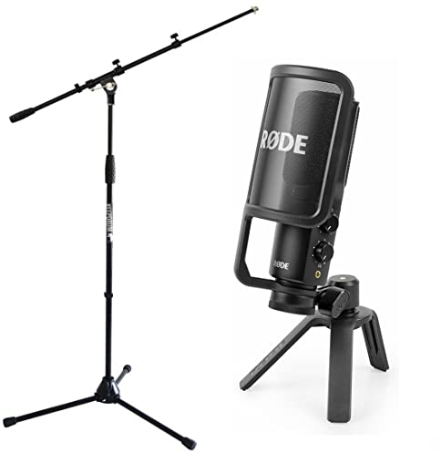 Rode NT-USB+ - Micrófono de condensador USB + keepdrum MS106