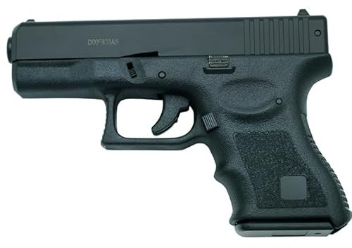 HFC Pistola Tipo Glock 19 - Negra - Pistola Muelle Pesada Calibre 6 mm - Energía 0.25 Julios - Velocidad de Disparo 65m/s - 214 FPS. Ref: 119N