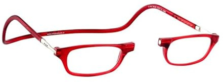 CliC Eyewear - Lesebrillen - Mit flexiblen Magneten - Original CLASSIC - Lesebrillen für Damen und Herren (1,5, Rot)