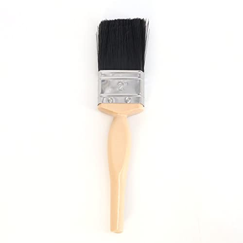 Pennello da 5 cm, resistente, per decorazione fai da te, taglio a pennello, finitura liscia, setole sintetiche adatte per emulsione, vernici lucide e satinate, può essere utilizzato su pareti