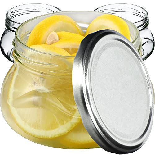 KADAX 20st Einmachgläser 300 ml mit Schraubdeckel fi82 mm, Miniaturgläser für Honig und Gewürze, Marmeladengläser mit Deckel, Luftdichte Gläschen zum Verschenken