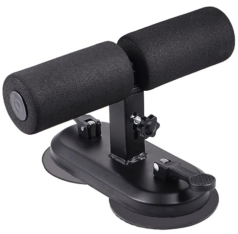 BESPORTBLE Bauchmuskelmaschine Mit Saugern Aus Naturkautschuk Crunches-hilfe Für Fitness Zu Hause Einstellbare Fußbarriere Für Verschiedene Anforderungen Langlebig Und Bequem Schwarz