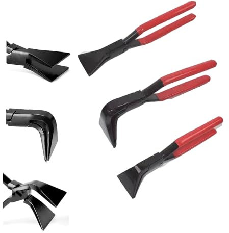 GXJAICPY 3 Stück Handnaht-Blechwerkzeuge, 45° und 90° und 180° Blechbiegezangen-Set zum Biegen und Abflachen von Blechen