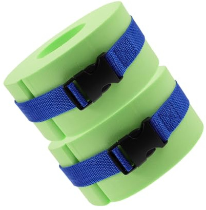 POPETPOP 2pcs Swimming Arm Floats Comfortable Inflatable Sleeves for Boys and Girls and Adults Training Floaties for Pool and Beach Use Green