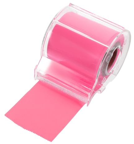 Uonlytech Rotolo di Note Adesive Multifunzione 1 Pezzo Colore Rosa Fucsia, Blocchi Memo Autoadesivi per Casa e Ufficio, Accessorio Promemoria Compatto per Organizzazione e Messaggi