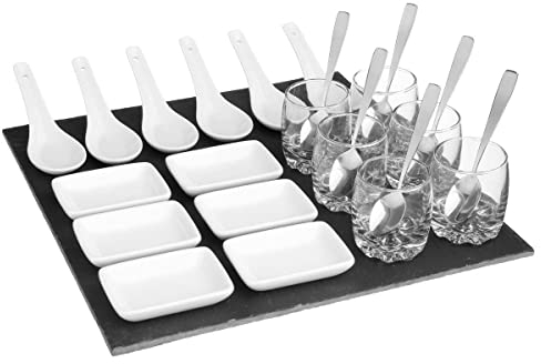 Secret de Gourmet - Set Aperitif Ardoise Carre 25P