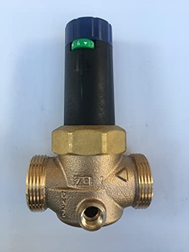 Ritzer by SYR Druckminderer 315 für Trinkwasser, Druckregler (DN 25 mit Gewindegröße 1 1/2, Einbaulänge 100mm, mit Manometer)